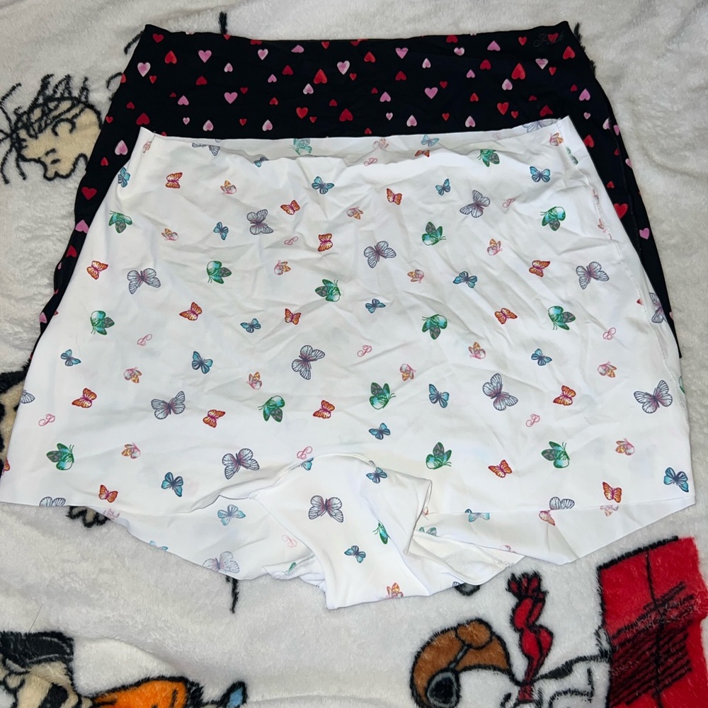 Women’s Butterfly-Print and Heart-Print Comfort Boy Shorts